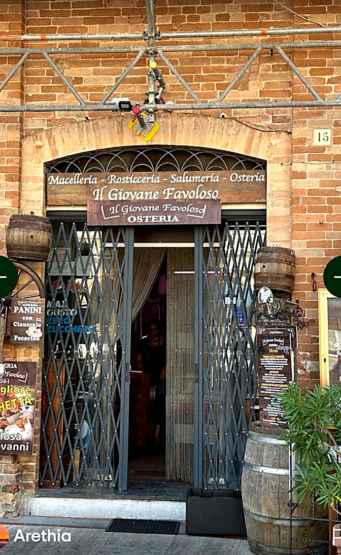 Ingresso dell'Osteria Il Giovane Favoloso a Recanati